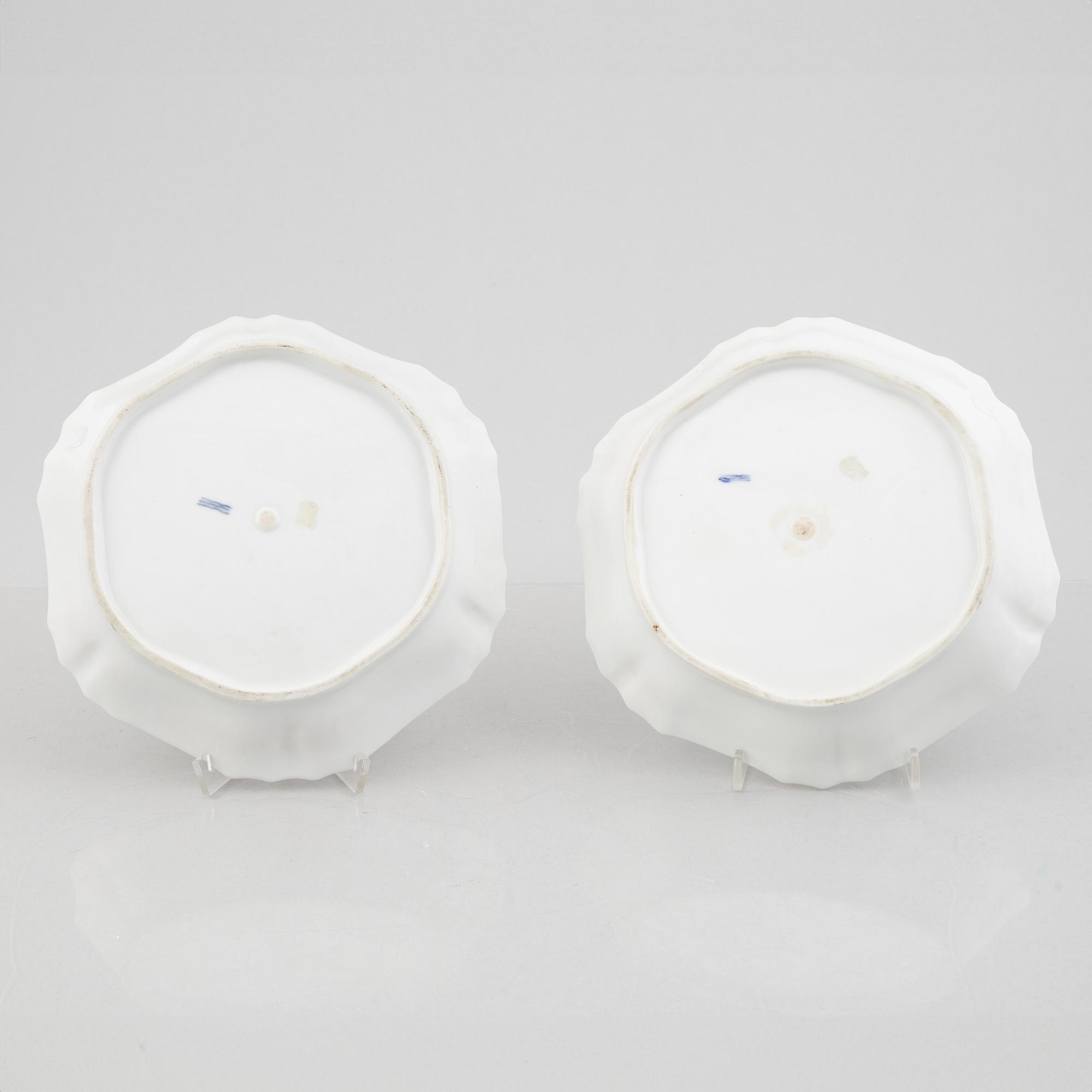 Royal Copenhagen, a pair of deep dishes, Denmark, second half of the 19th century.