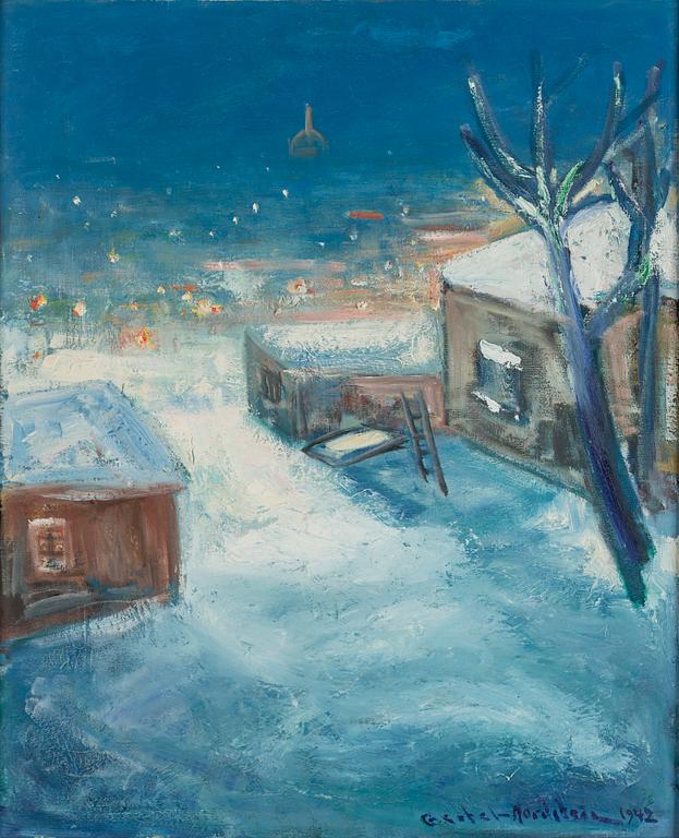 BERTEL BERTEL-NORDSTRÖM, oil on canvas, signed and dated 1942.