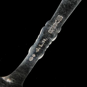 PARTI SKEDAR, 43 st, silver, 1800/1900-tal. Vikt 1080 g.