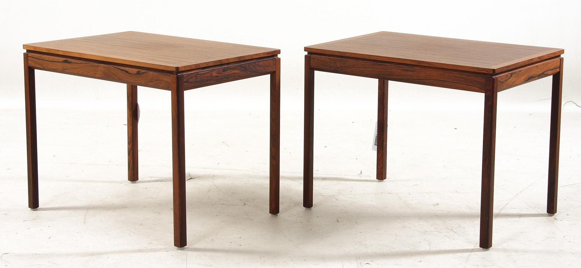 BORD, ett par, Yngvar Sandström, S-design, för Seffle, 1900-talets andra hälft.