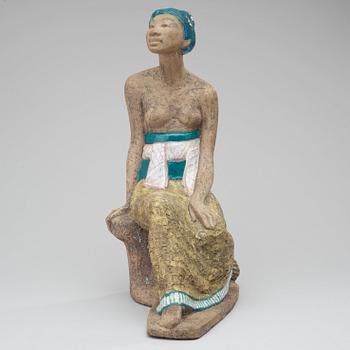 A Mari Simmulson stoneware sculpture, Upsala-Ekeby 1957, model 4294.