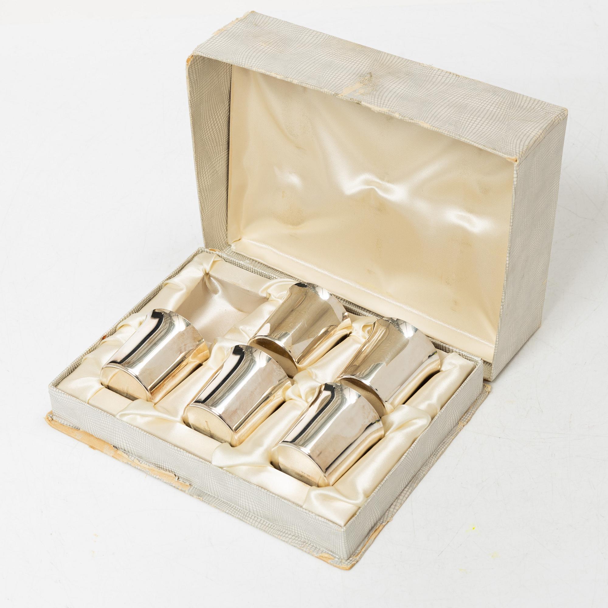 Tore Eldh, Five silver cups, Cesons Guldvaru, Gothenburg 1973.