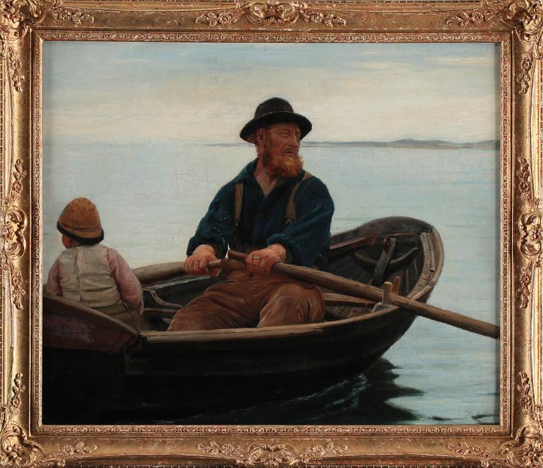 GEORGES HAQUETTE, olja på duk, sign.