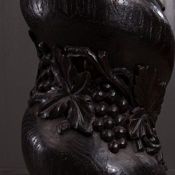 PIEDESTAL, trä, barockstil, 1800-tal.