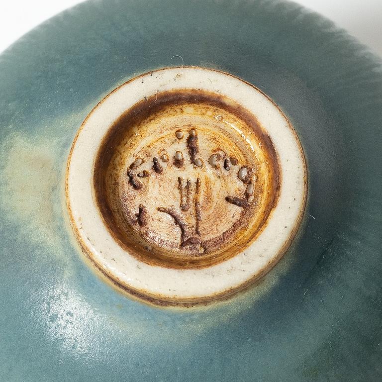 Berndt Friberg, miniature vases, eleven pieces, stoneware, Gustavsberg Studio 1960s/70s.