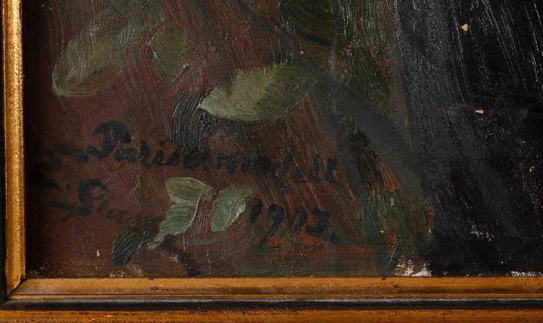 EMMA SPARRE, olja på duk, signerad och daterad 1903.