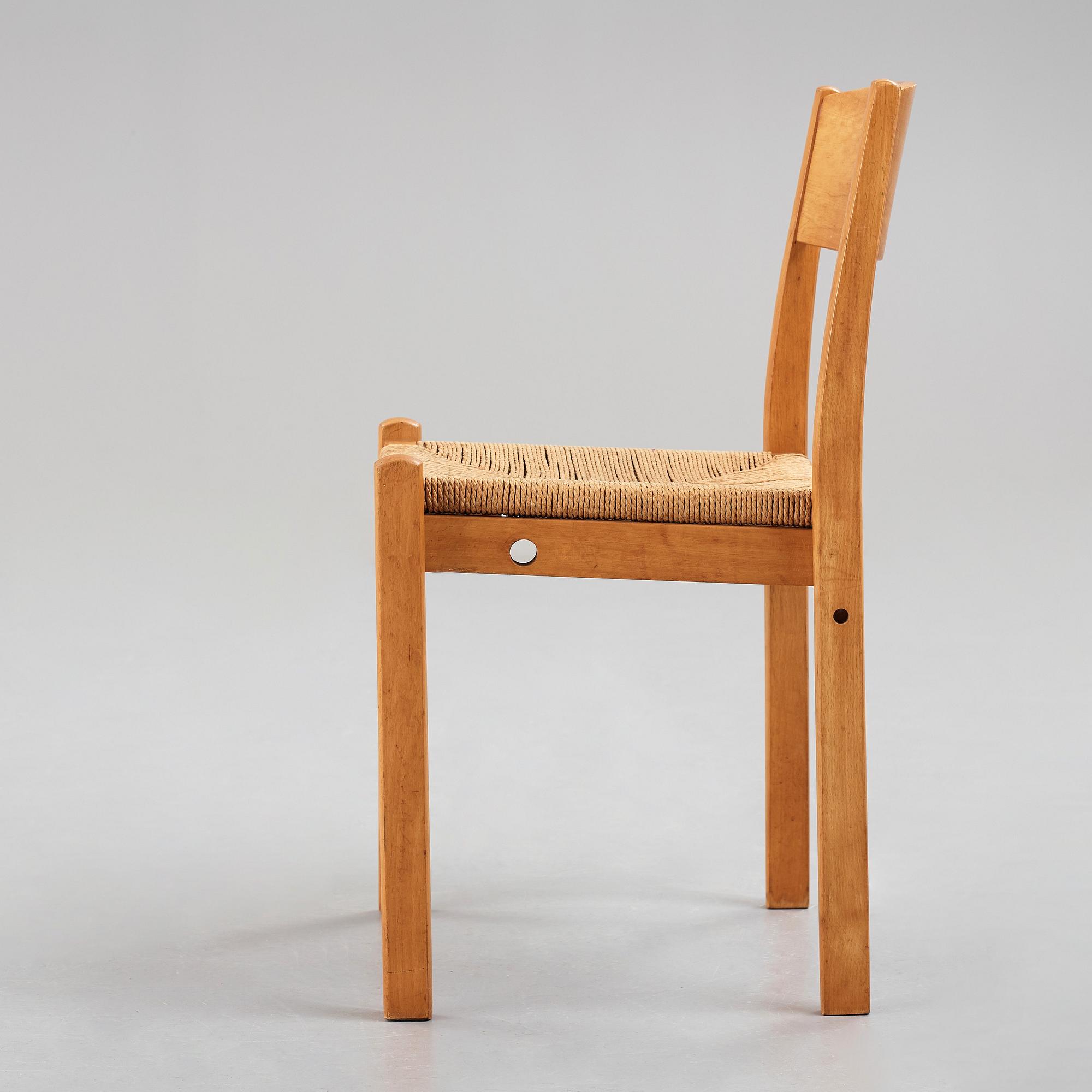 HANS J WEGNER & BØRGE MOGENSEN, a chair for Fritz Hansen, Denmark 1940-50's.