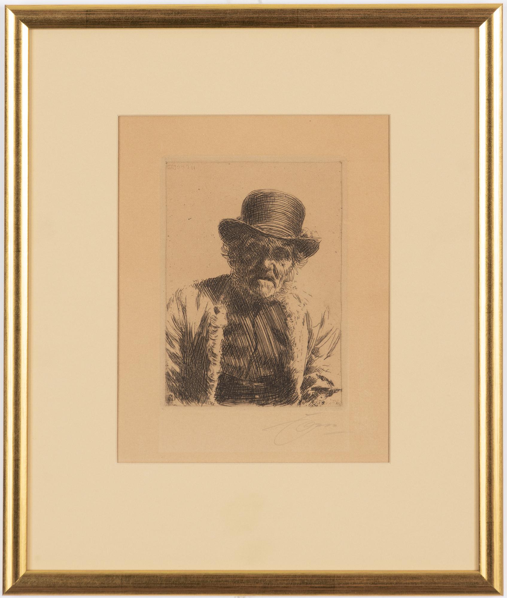 Anders Zorn, "Kyrkstöt".