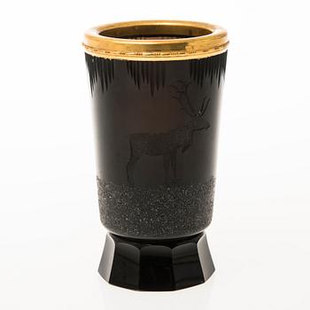 YRJÖ ROSOLA, VAS, glas, Karhula/Iittala 1930-tal.