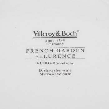 MATSERVIS, 44 delar snarlika, porslin, "French Garden", Villeroy & Boch.