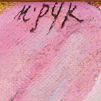 MADELEINE PYK. Olja på duk. Sign M. Pyk.