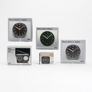 Dietrich Lubs & Dieter Rams, six clocks, Braun. - Bukowskis Dietrich Lubs & Dieter Rams, six clocks, Braun. - Bukowskis