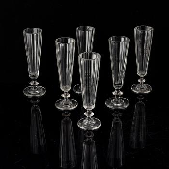 A part glass service, second half of the 20th century (31 pieces).