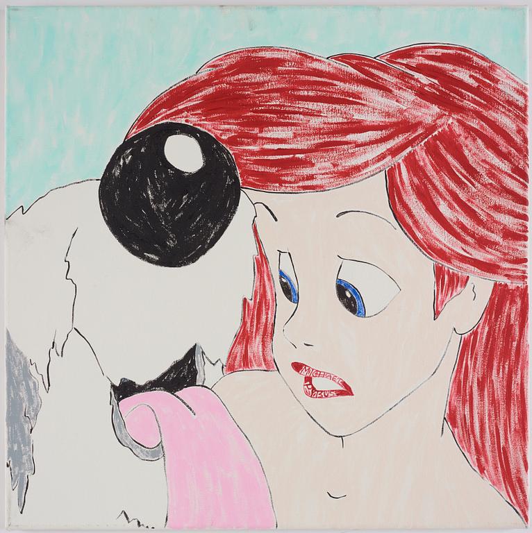 Michael Pybus, acrylic on canvas, signed and dated 2011 on verso. With dedication verso.