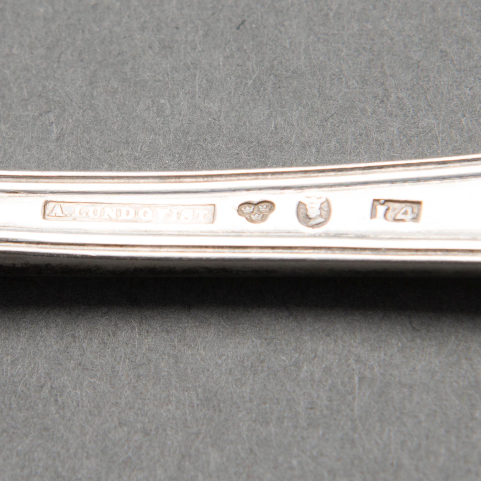 HAARUKOITA, 24+12 kpl, hopeaa, ruotsalaiset leimat, pääosin 1800-luku ja 1930.