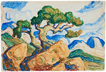494. Birger Sandzén, North American landscape.