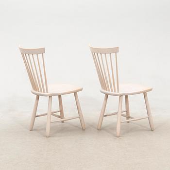 Carl Malmsten, 6 "Lilla Åland" chairs by Stolab, late 20th century.