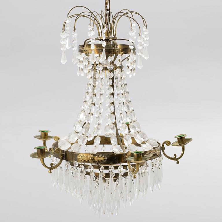 Chandelier, Gustavian style, early 20th century.
