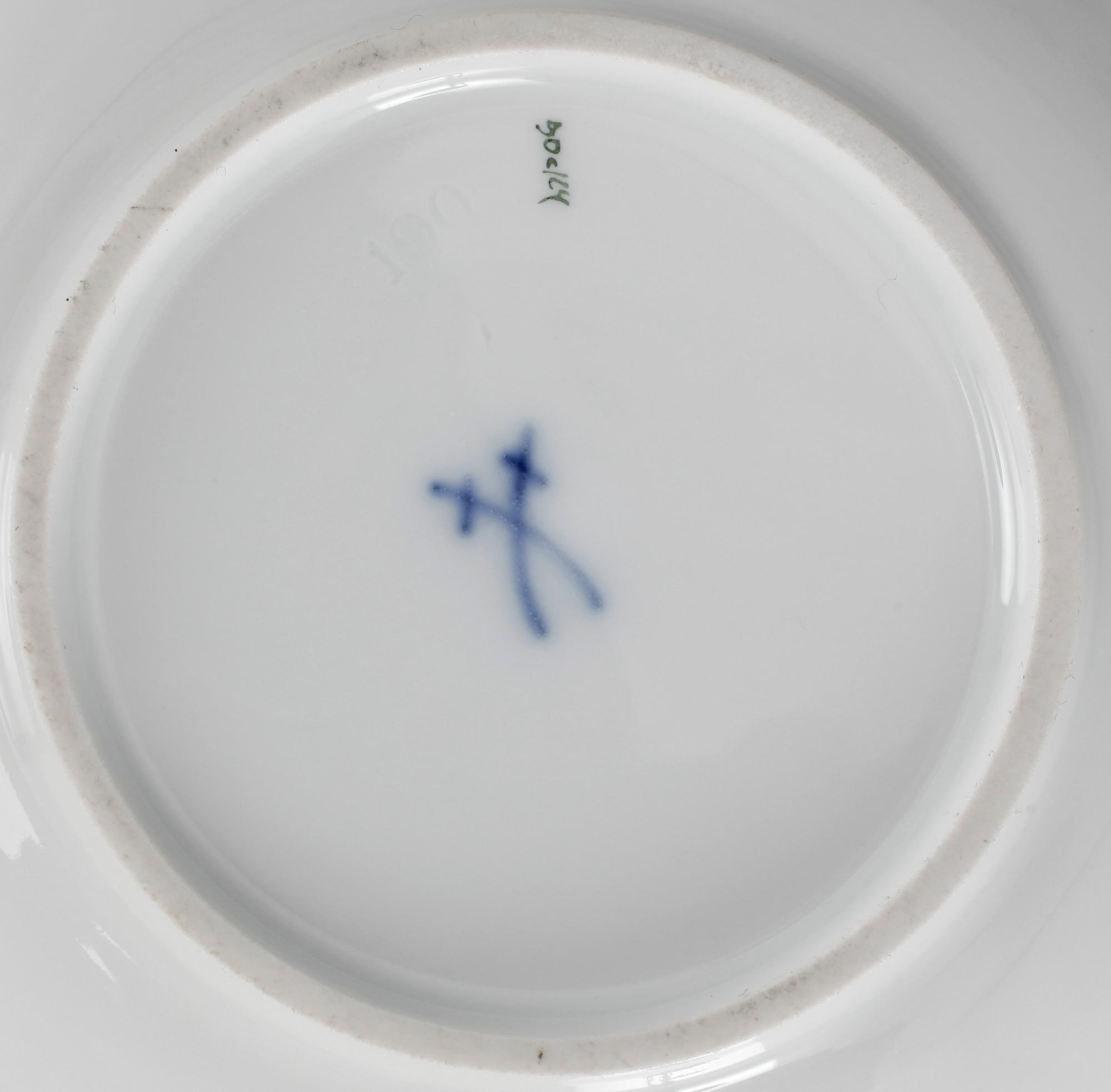 TESERVIS, 40 delar, porslin, "Indiska blommor", Meissen, 1900-tal.