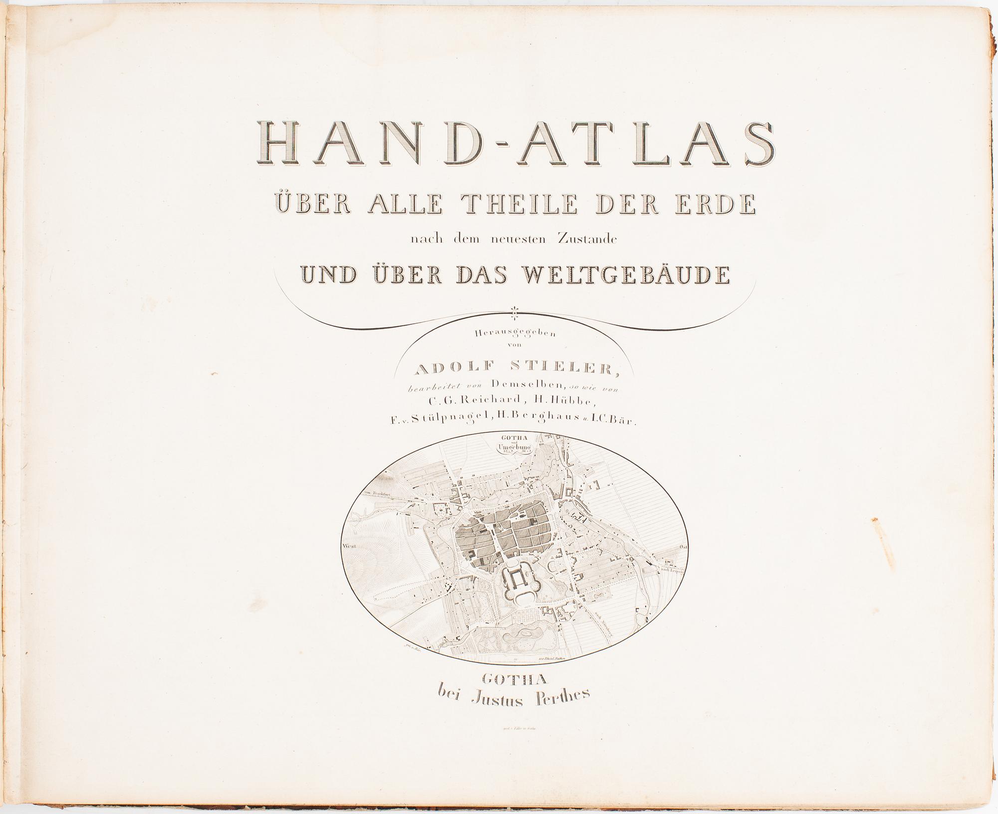 Stielers Hand-Atlas 1834 & Bidrag till Nordens äldsta kartografi.