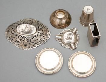 BESTICKSERVISDELAR, 41 delar, silver, bla K Anderson, mestadels 1900-tal. Totalvikt: ca 1060 gram.