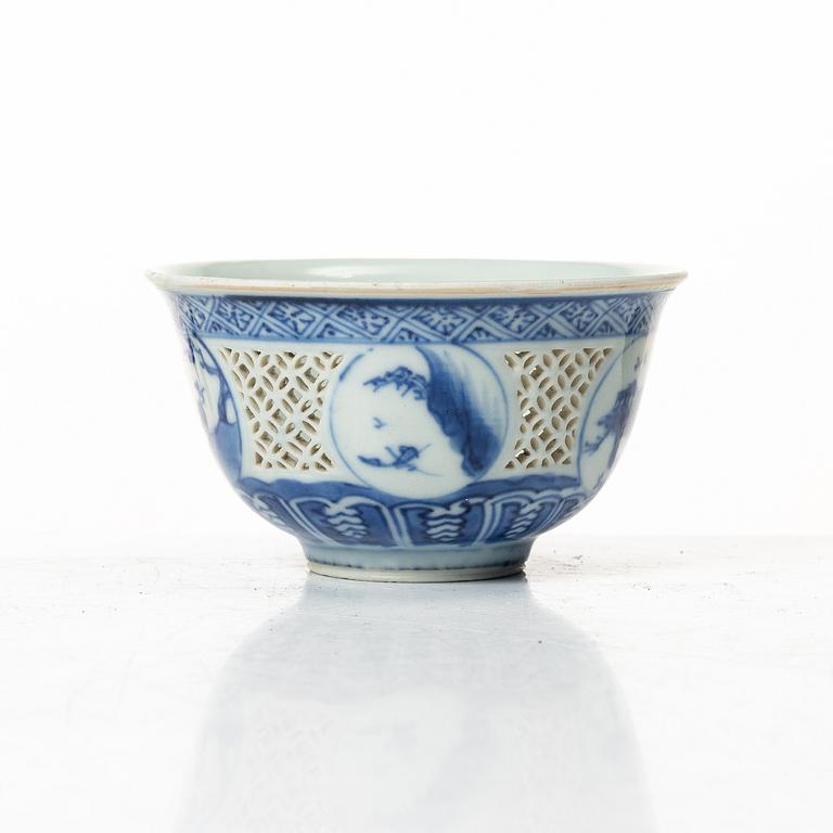 Skål, 'Hatcher cargo', porslin, Kina, Transition, 1600-tal.