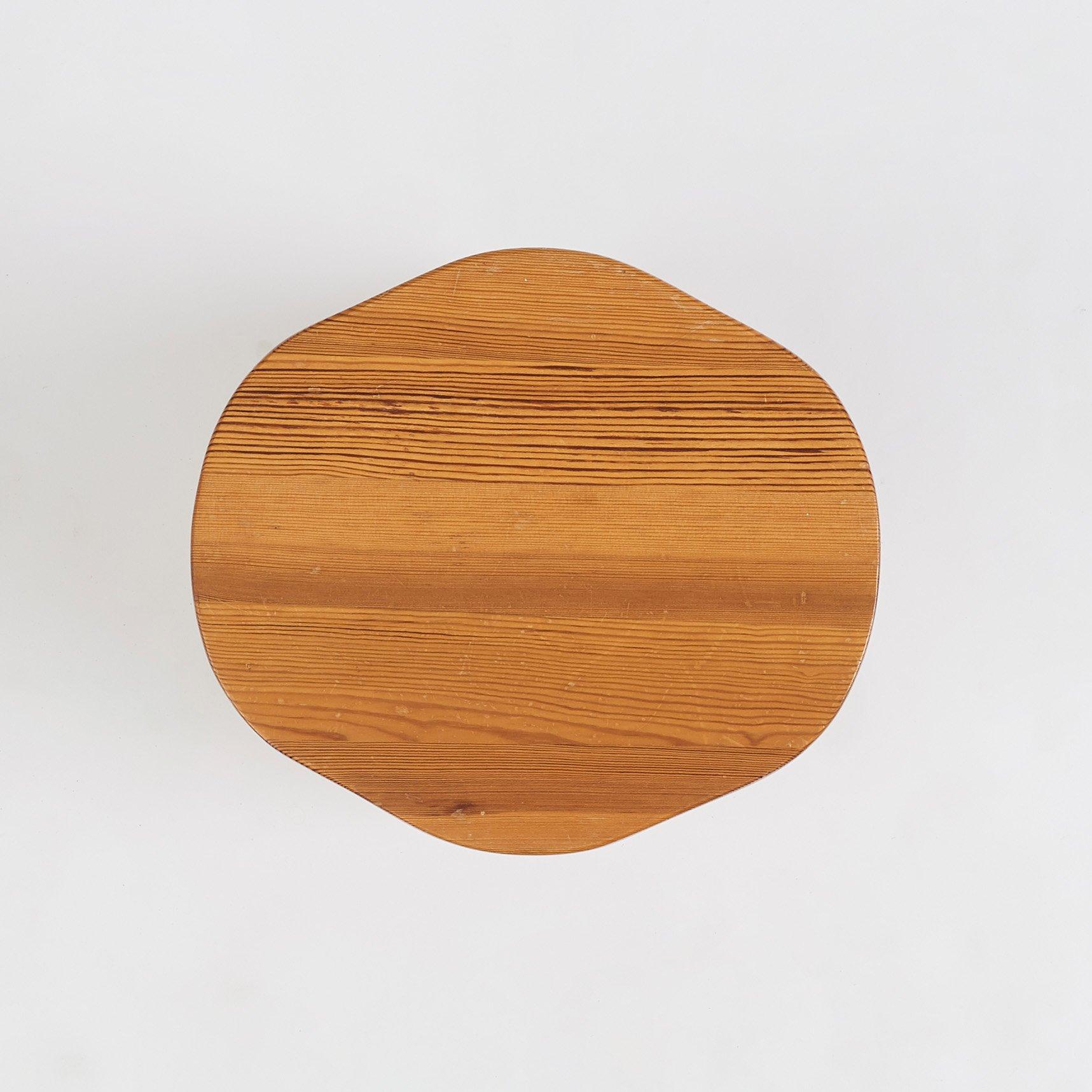 David Rosén, a pine stool 'Berga', Nordiska Kompaniet, Sweden 1930-1940s.