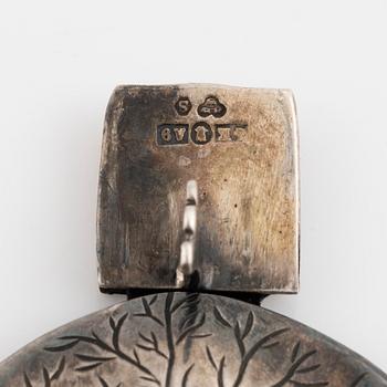 GK Kaplans, armband, lövformat, silver, 50-tal.