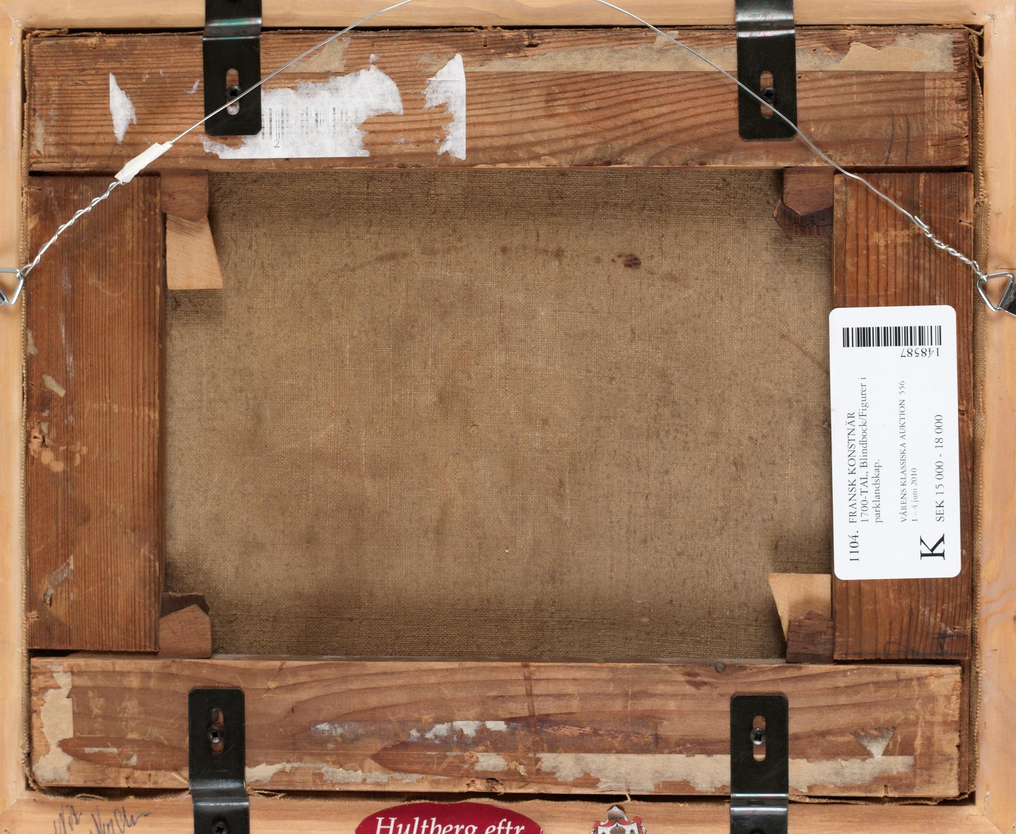 Blindbock/Figurer i parklandskap.