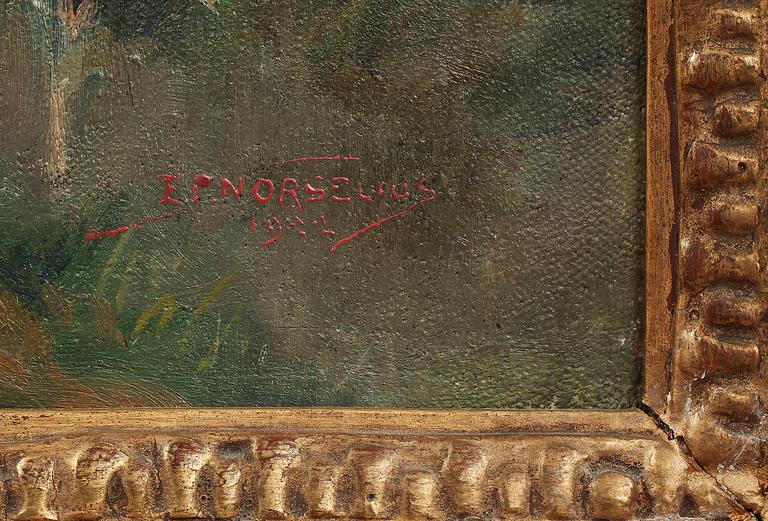 ERIK NORSELIUS, olja på duk, sign.