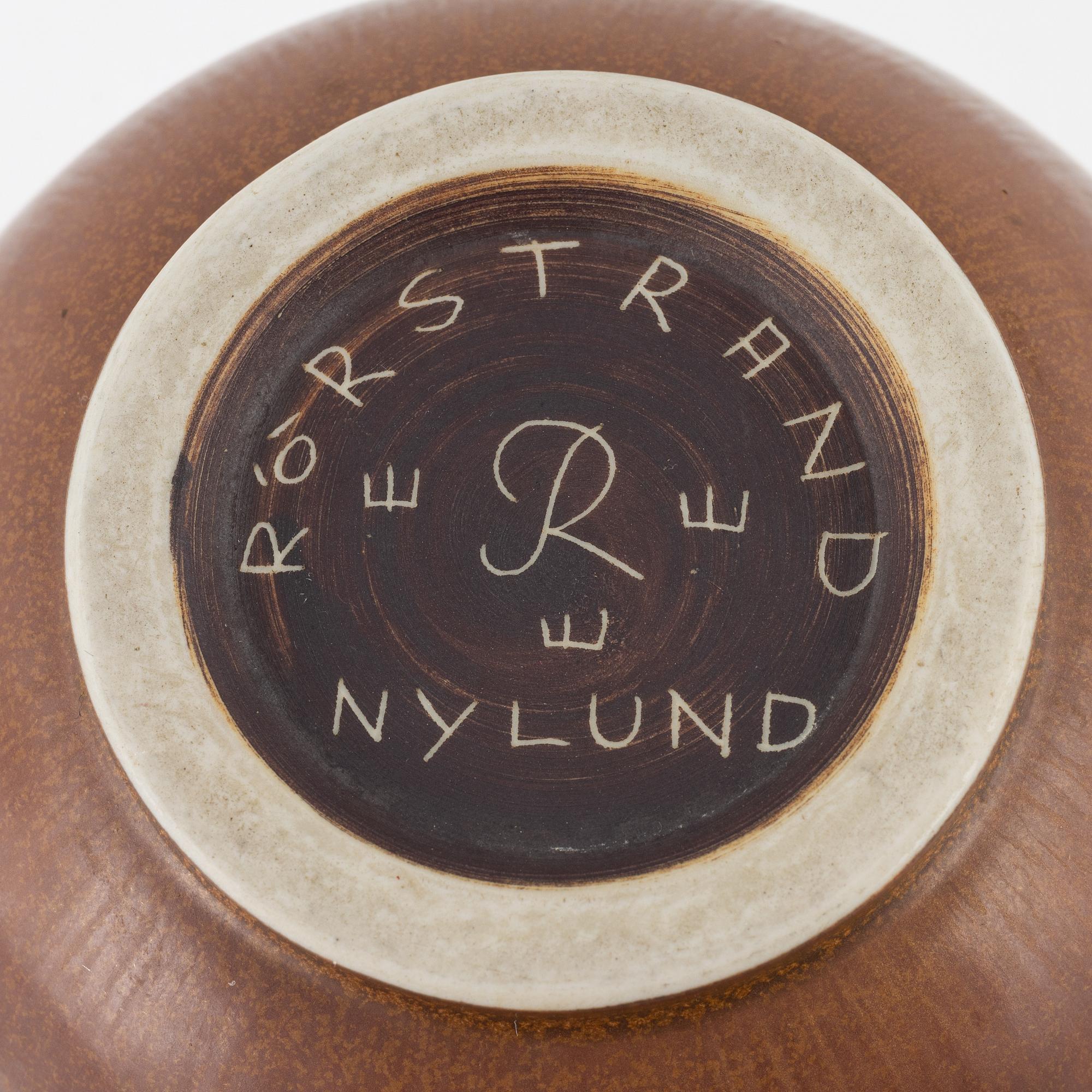 Gunnar Nylund, a stoneware vase from Rörstrand.