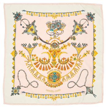 783. HERMÈS, a silk scarf, "Faures des Sables".