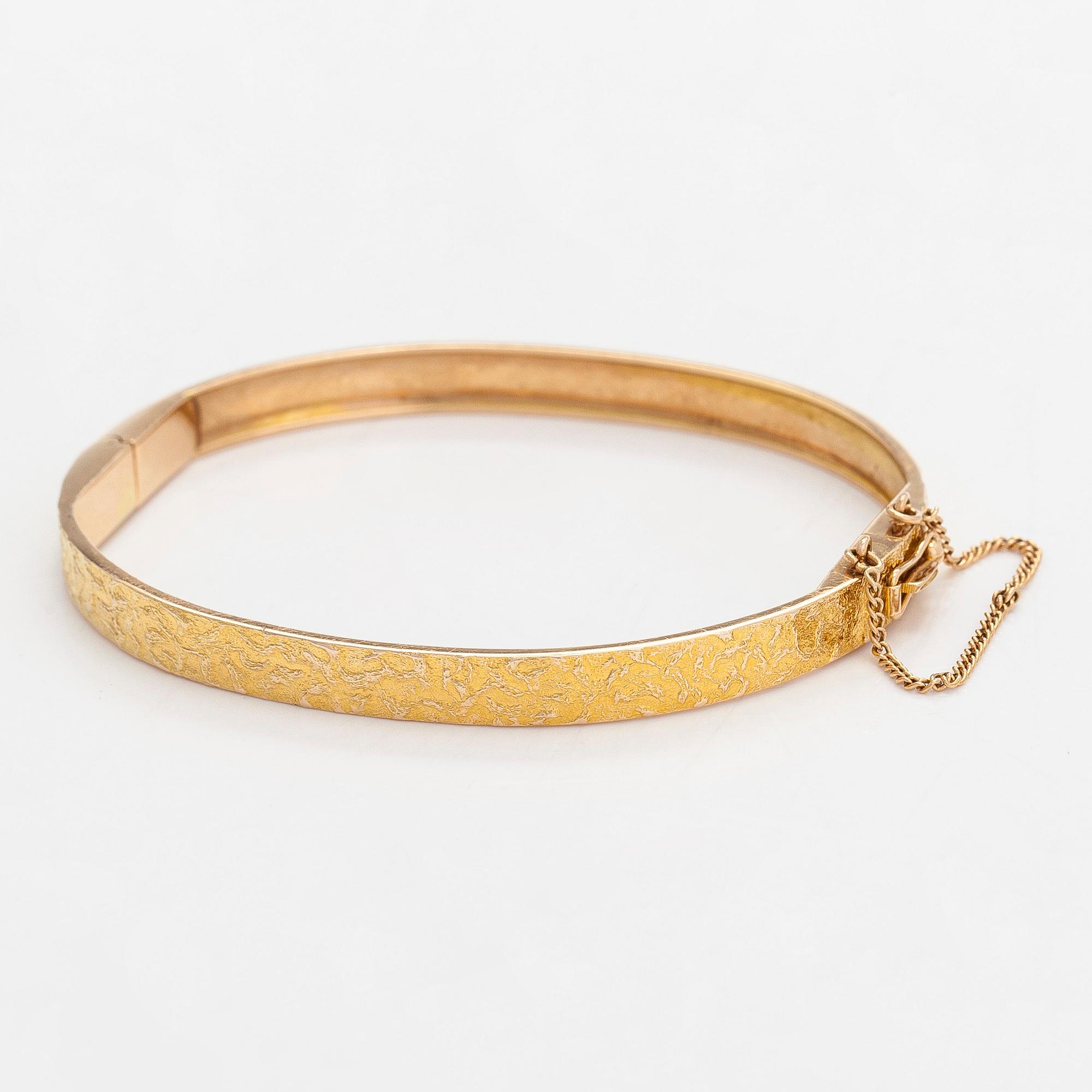 Björn Weckström, armring, "Lapinranne", 14K guld, Lapponia 1967.