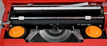 SKRIVMASKIN, "Valentine",  Perry King samt Ettore Sottsass, Olivetti, 1900-tal.