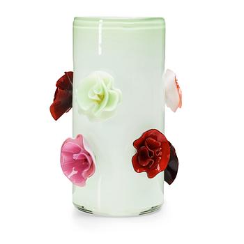 85. Ulla Forsell, a "Flowers forever", nr 1, glass vase, Stockholm 2008.