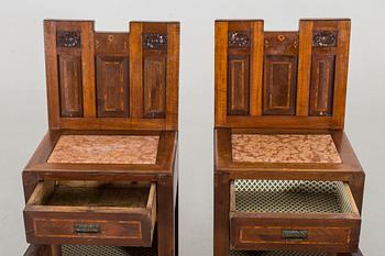 A PAIR OF NIGHT STANDS JUGEND.