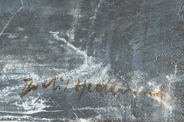 Bodil Hedlund, oil on canvas, signed.