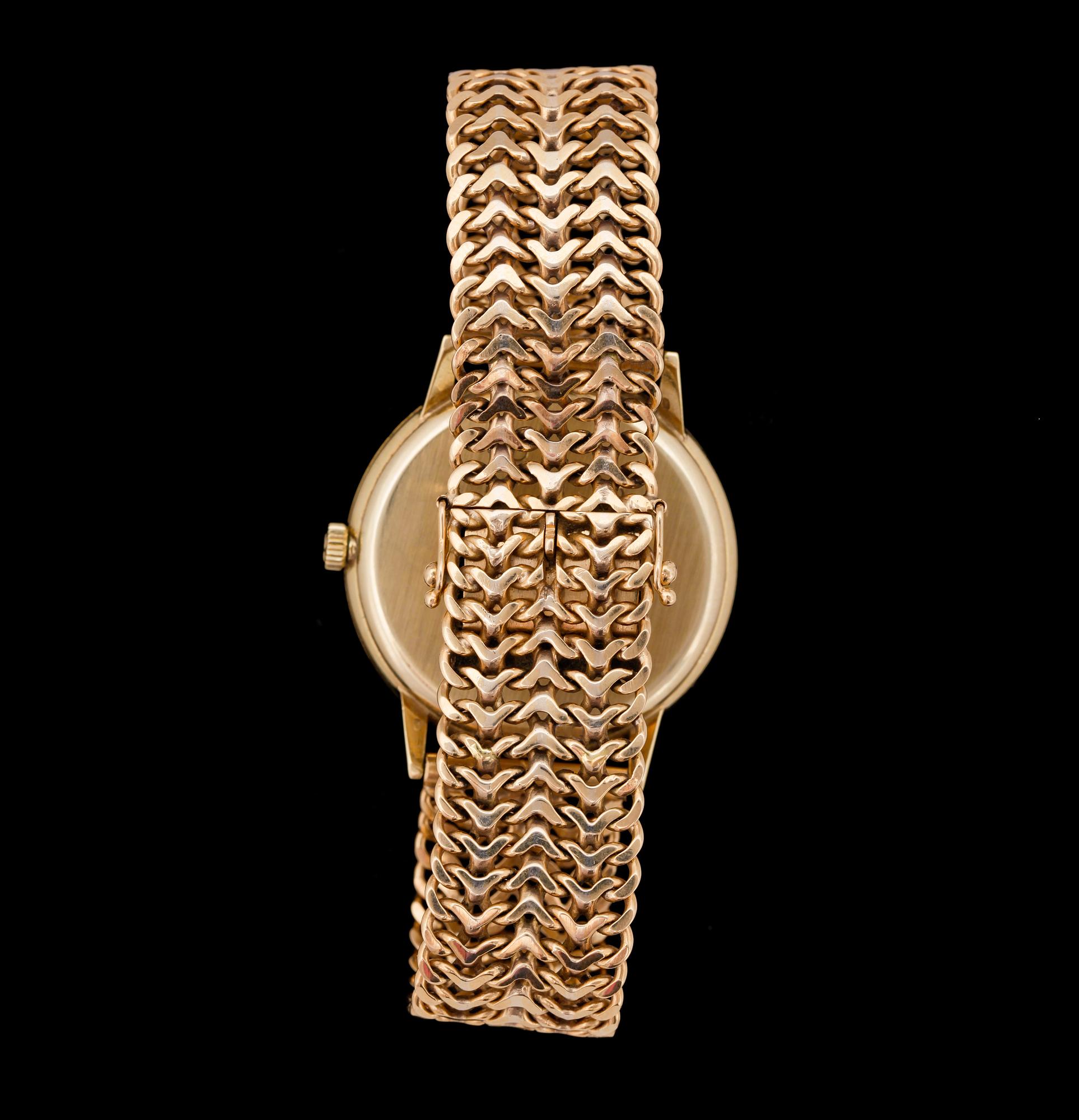 HERRARMBANDSUR, Omega, 14K armlänk 18K, totalvikt ca 57g.