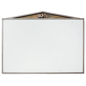 250. Nils Fougstedt, a Swedish Grace pewter framed wall mirror, model 137, Firma Svenskt Tenn, Stockholm 1925.