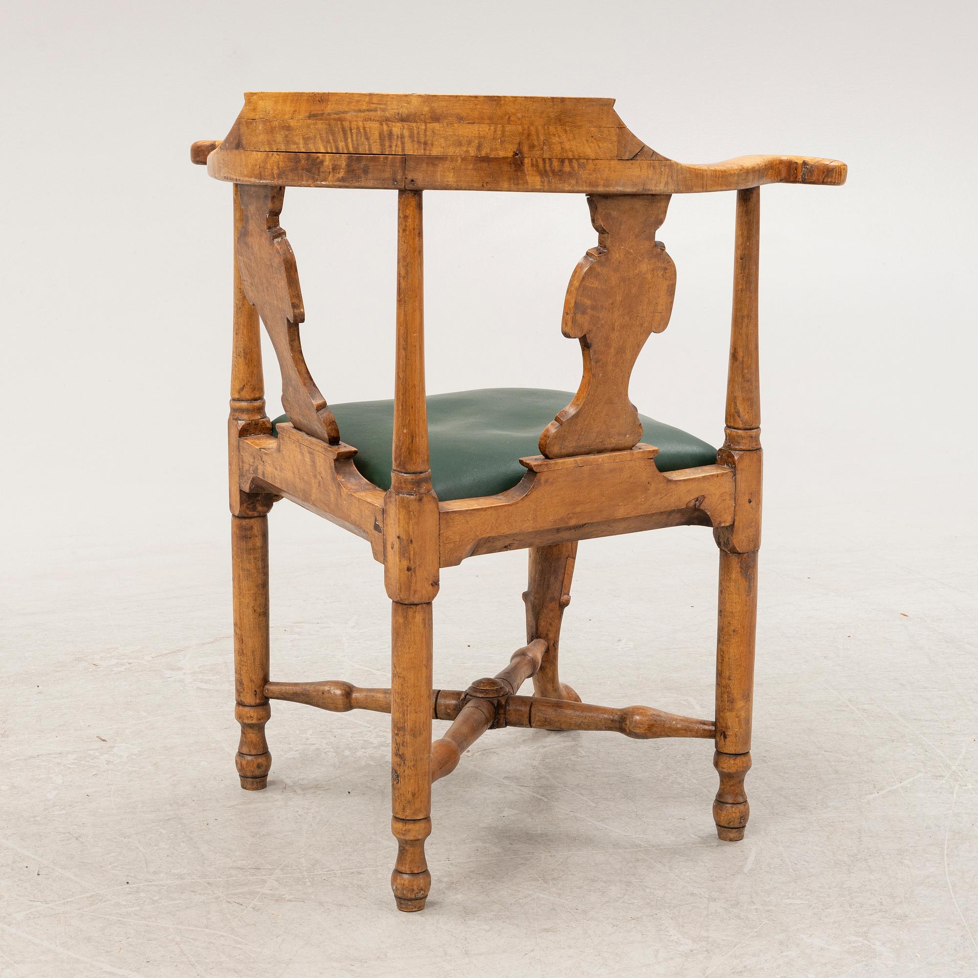 Puderstol, rokoko, 1700-tal.