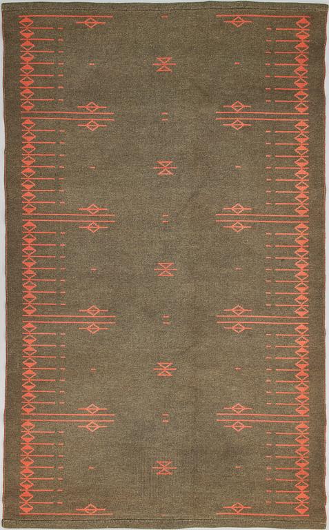 Aappo Härkönen, hårgarnsmatta, Mattokutomo, Finland, 1950/60-tal, ca 242x149 cm.