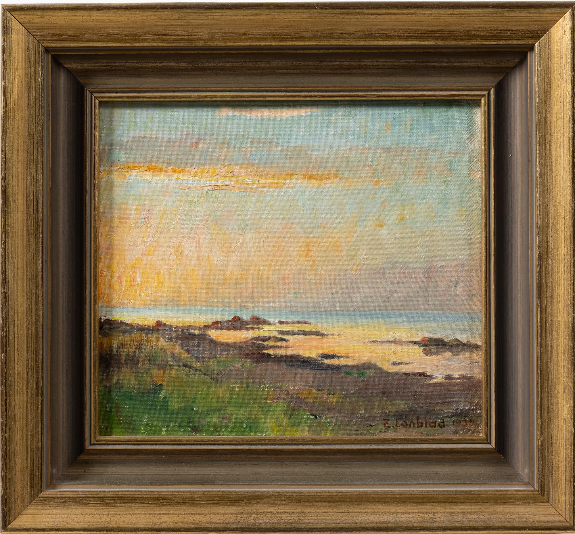 Emilia Lönblad, Coastal scene, possibly Arild.