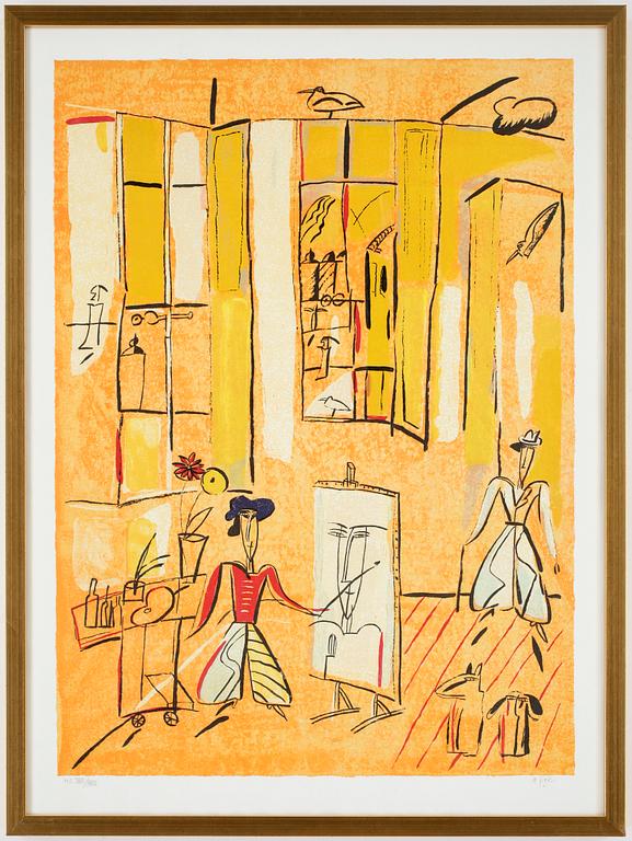 MADELEINE PYK, färglitografi, signerad och numrerad h.c. XXI/XXV.