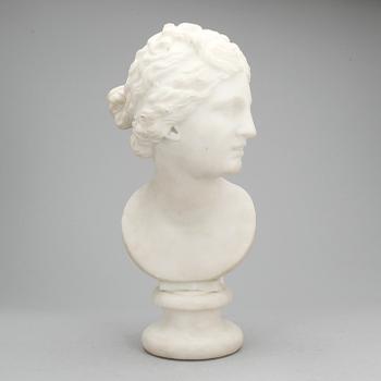 SKULPTUR, marmor, troligen 1800-talets slut.