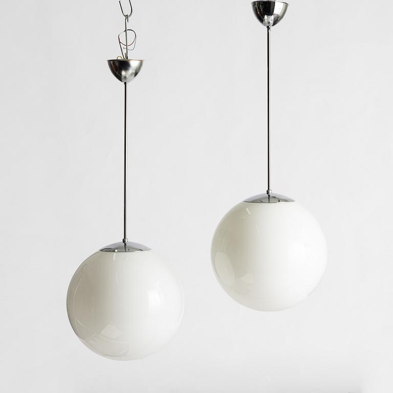 A pair of 'Funkisglob' ceiling lamps, Fox Design AB, Sweden, 21st century.