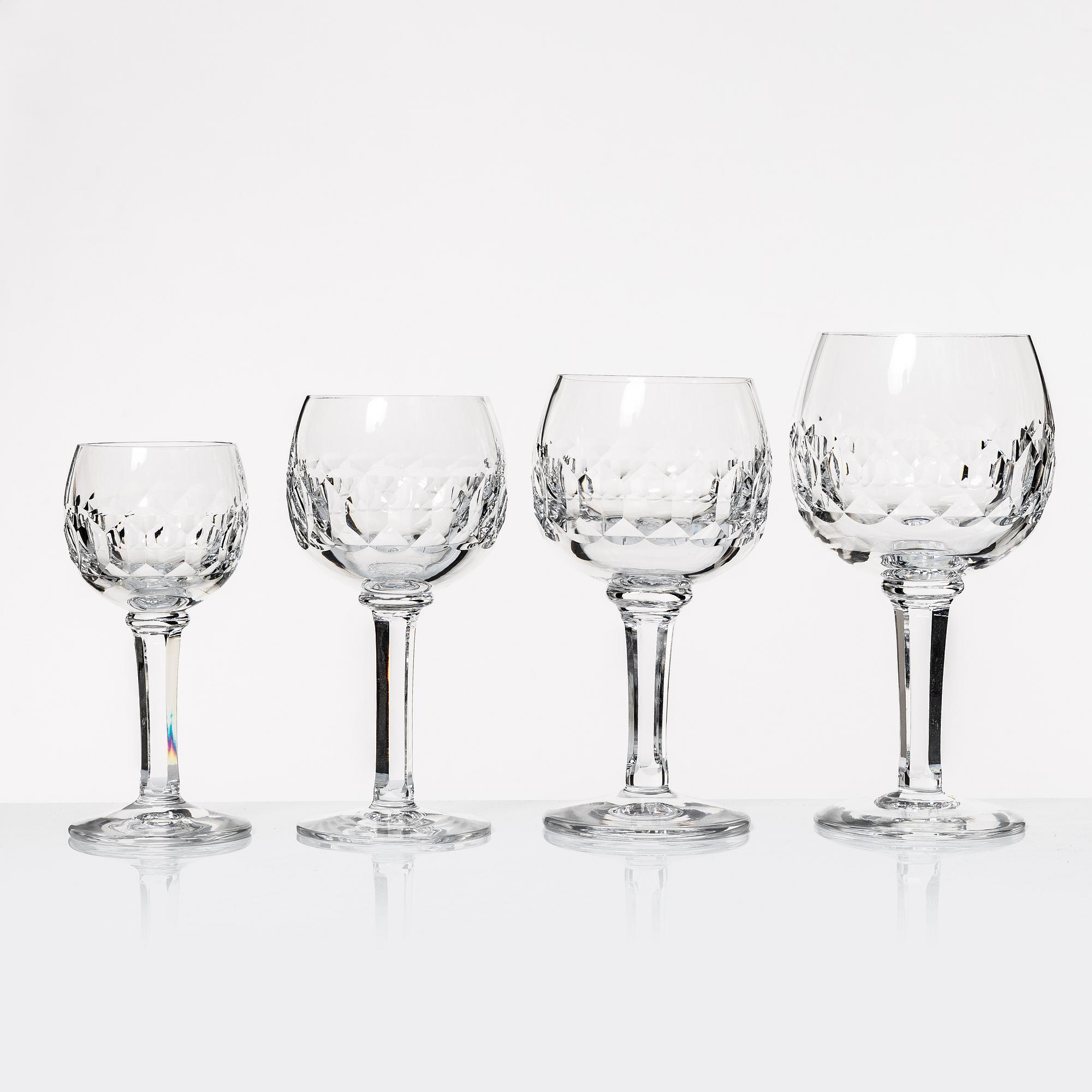 Sigurd Persson, glasservis, 133 delar, "Gripsholm", Kosta Boda.