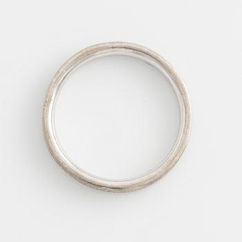 Georg Jensen, two rings, with brilliant-cut diamonds.