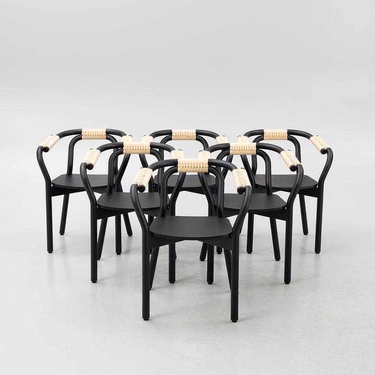Tatsuo Kuroda, six "Knot" chairs, Normann Copenhagen, Denmark.