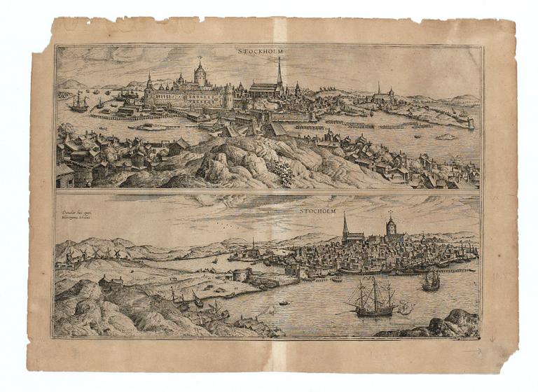 Frans Hogenberg, "Stockholm", ur: "Civitates orbis terrarum".