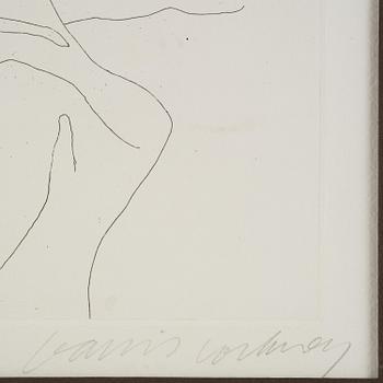 David Hockney, "In Despair", ur "Illustrations for Fourteen Poems from C.P. Cavafy".